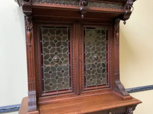 Antiker Gründerzeit  Bücherschrank, Vitrine, Buffet - Lieferung möglich!