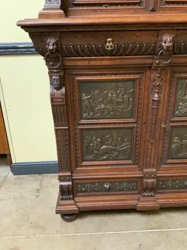 Antiker Gründerzeit  Bücherschrank, Vitrine, Buffet - Lieferung möglich!
