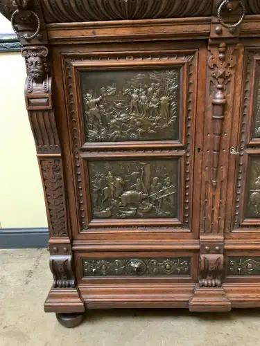 Antiker Gründerzeit  Bücherschrank, Vitrine, Buffet - Lieferung möglich!