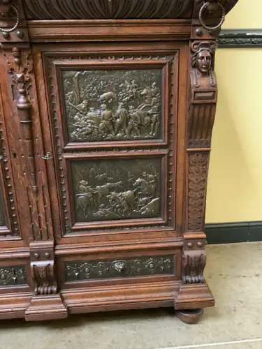 Antiker Gründerzeit  Bücherschrank, Vitrine, Buffet - Lieferung möglich!