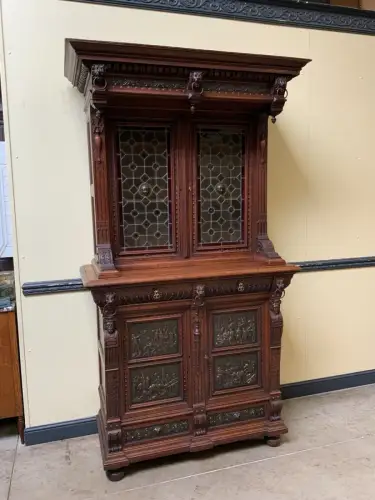 Antiker Gründerzeit  Bücherschrank, Vitrine, Buffet - Lieferung möglich!
