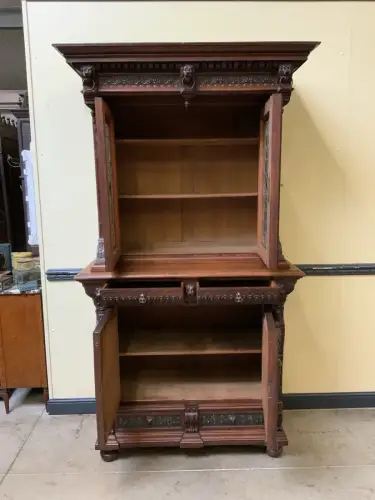 Antiker Gründerzeit  Bücherschrank, Vitrine, Buffet - Lieferung möglich!