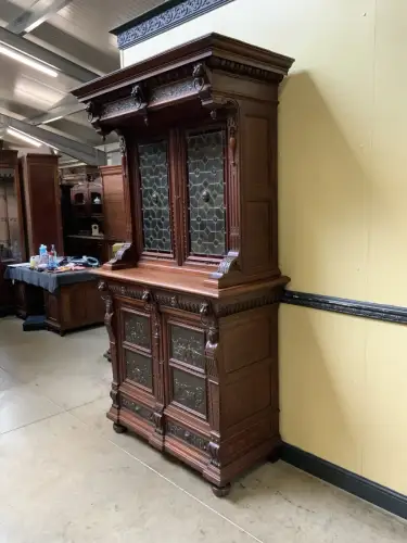 Antiker Gründerzeit  Bücherschrank, Vitrine, Buffet - Lieferung möglich!