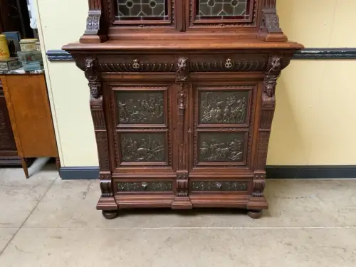 Antiker Gründerzeit  Bücherschrank, Vitrine, Buffet - Lieferung möglich!