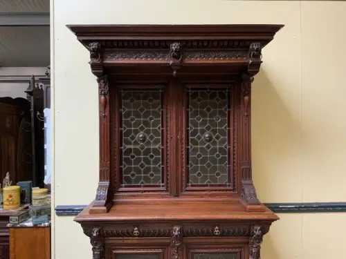 Antiker Gründerzeit  Bücherschrank, Vitrine, Buffet - Lieferung möglich!