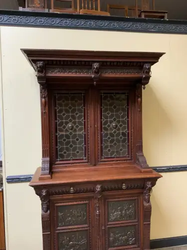 Antiker Gründerzeit  Bücherschrank, Vitrine, Buffet - Lieferung möglich!