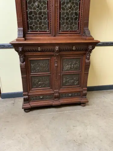 Antiker Gründerzeit  Bücherschrank, Vitrine, Buffet - Lieferung möglich!