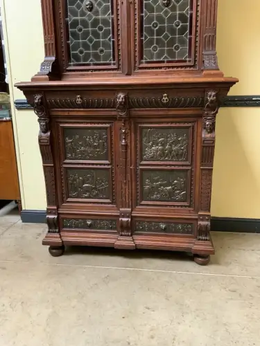 Antiker Gründerzeit  Bücherschrank, Vitrine, Buffet - Lieferung möglich!