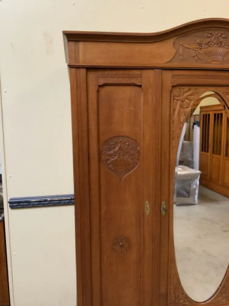 Antiker Jugendstil Kleiderschrank - Traumhaft -  Lieferung möglich! 10