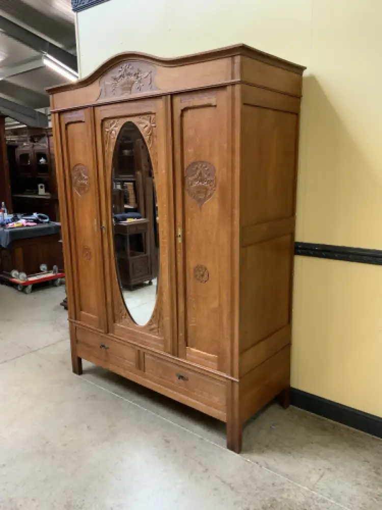 Antiker Jugendstil Kleiderschrank - Traumhaft -  Lieferung möglich! 3