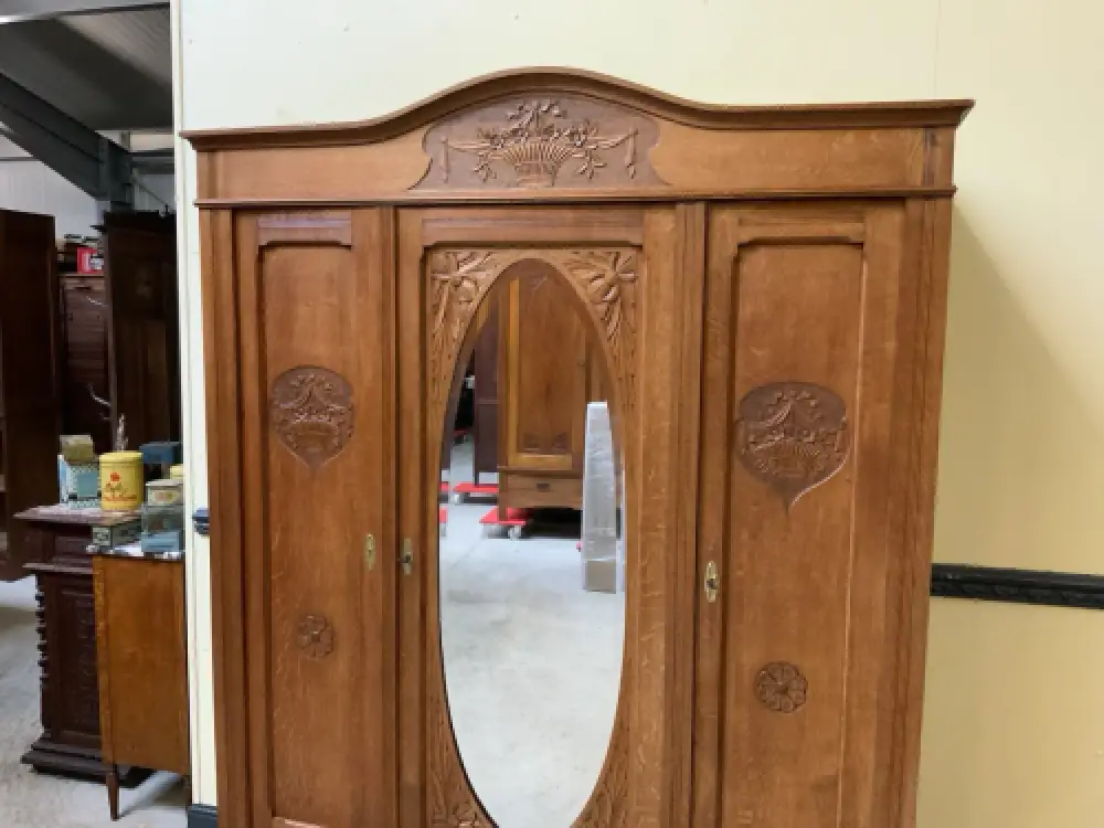 Antiker Jugendstil Kleiderschrank - Traumhaft -  Lieferung möglich! 8