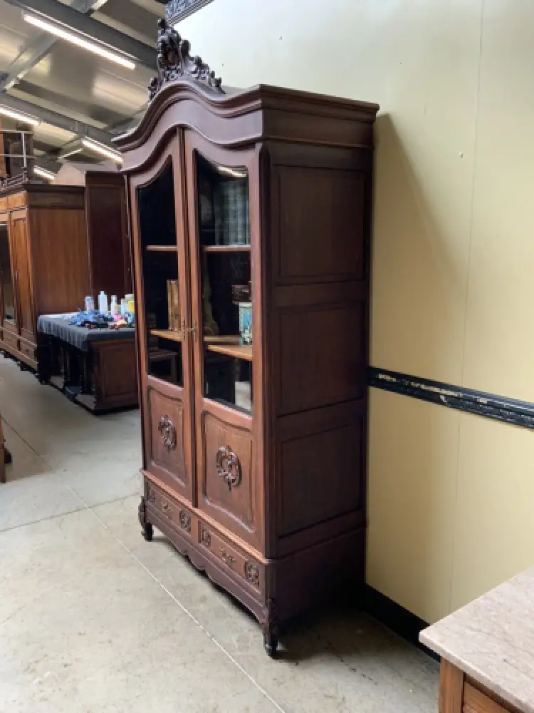 Antike Historismus Vitrine, Bücherschrank - Louis XV - Lieferung möglich! 4