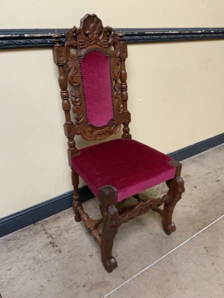 6 antike hohe Neorenaissance Stühle - Historismus  - Lieferung möglich! 11