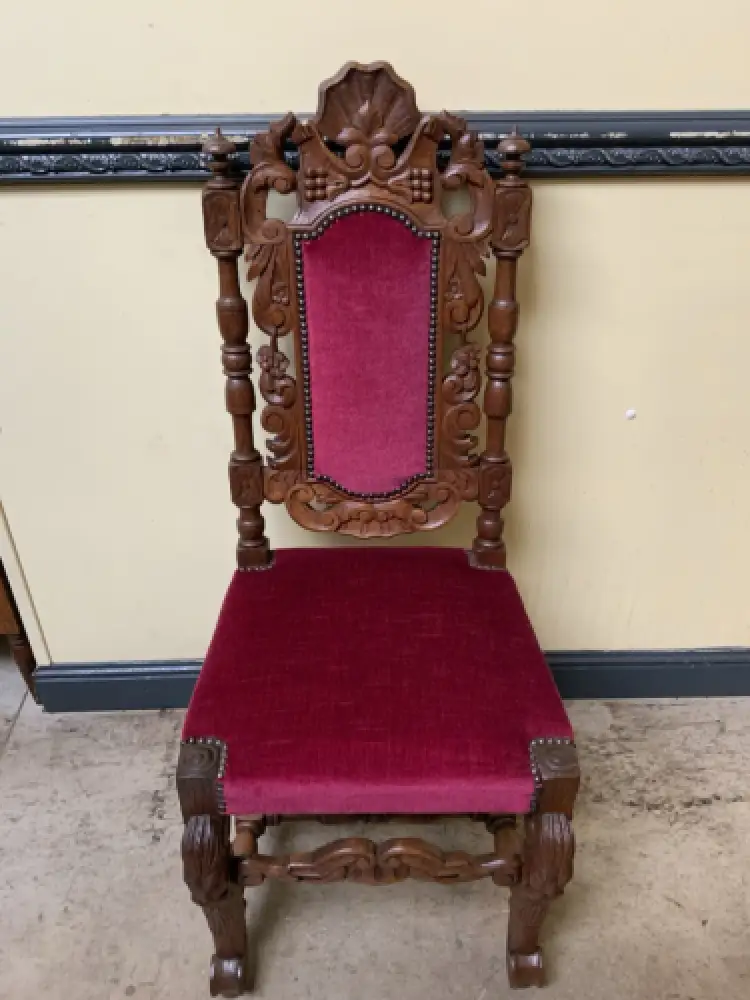 6 antike hohe Neorenaissance Stühle - Historismus  - Lieferung möglich! 14