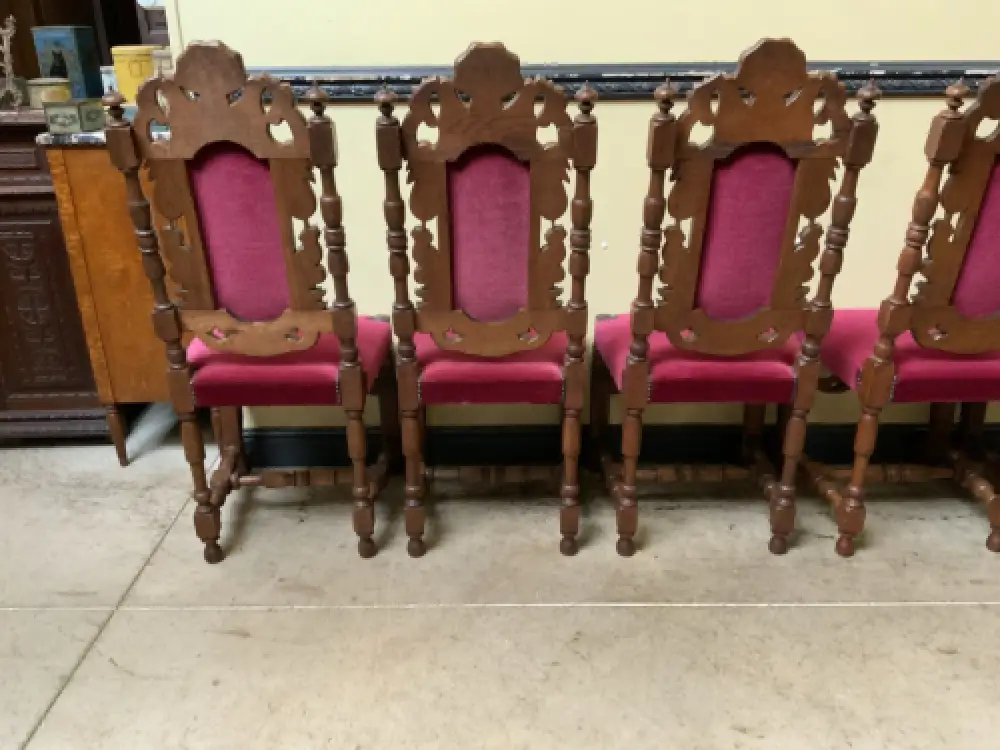 6 antike hohe Neorenaissance Stühle - Historismus  - Lieferung möglich! 19