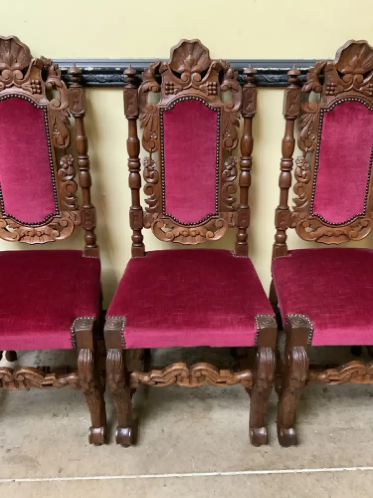 6 antike hohe Neorenaissance Stühle - Historismus  - Lieferung möglich! 6