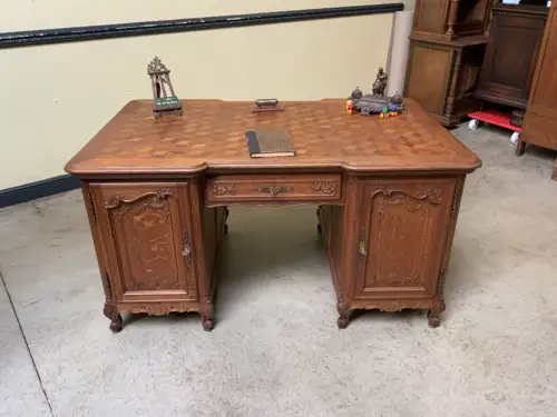 Antik - Doppelseitiger Schreibtisch - Historismus, Louis XV - Lieferung möglich!