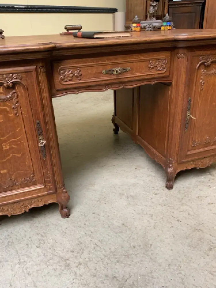 Antik - Doppelseitiger Schreibtisch - Historismus, Louis XV - Lieferung möglich! 11