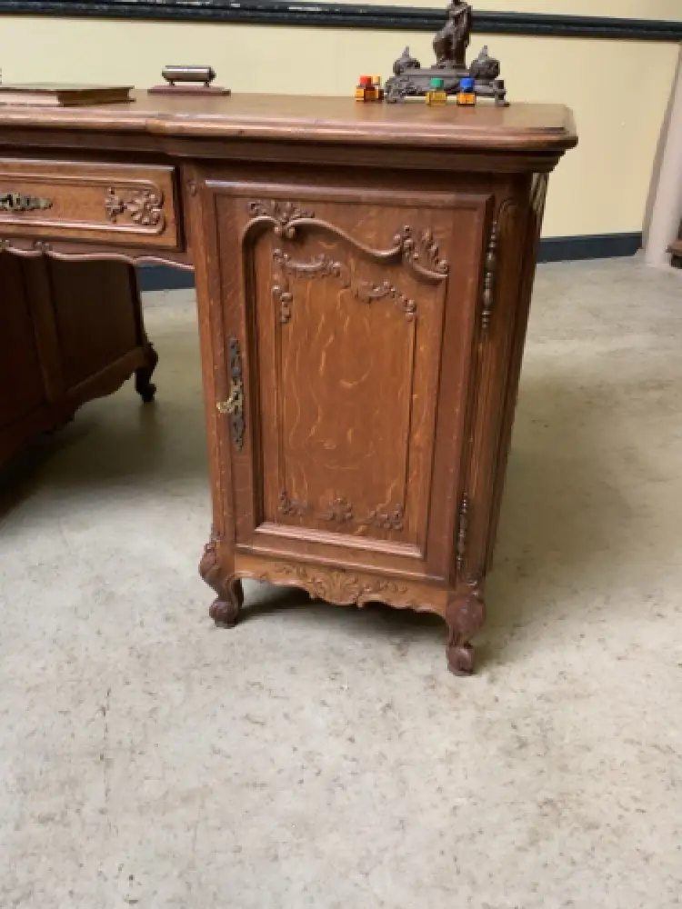 Antik - Doppelseitiger Schreibtisch - Historismus, Louis XV - Lieferung möglich! 12