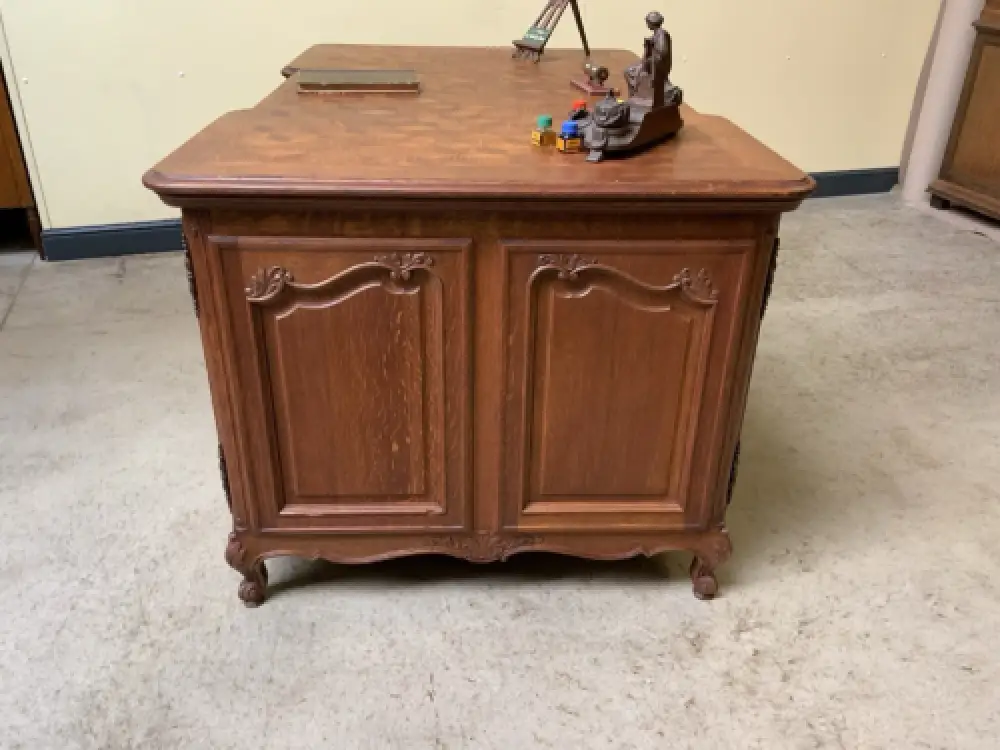 Antik - Doppelseitiger Schreibtisch - Historismus, Louis XV - Lieferung möglich! 14