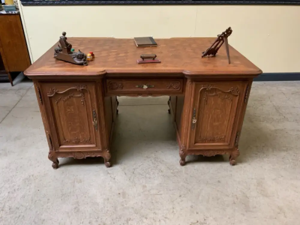 Antik - Doppelseitiger Schreibtisch - Historismus, Louis XV - Lieferung möglich! 15