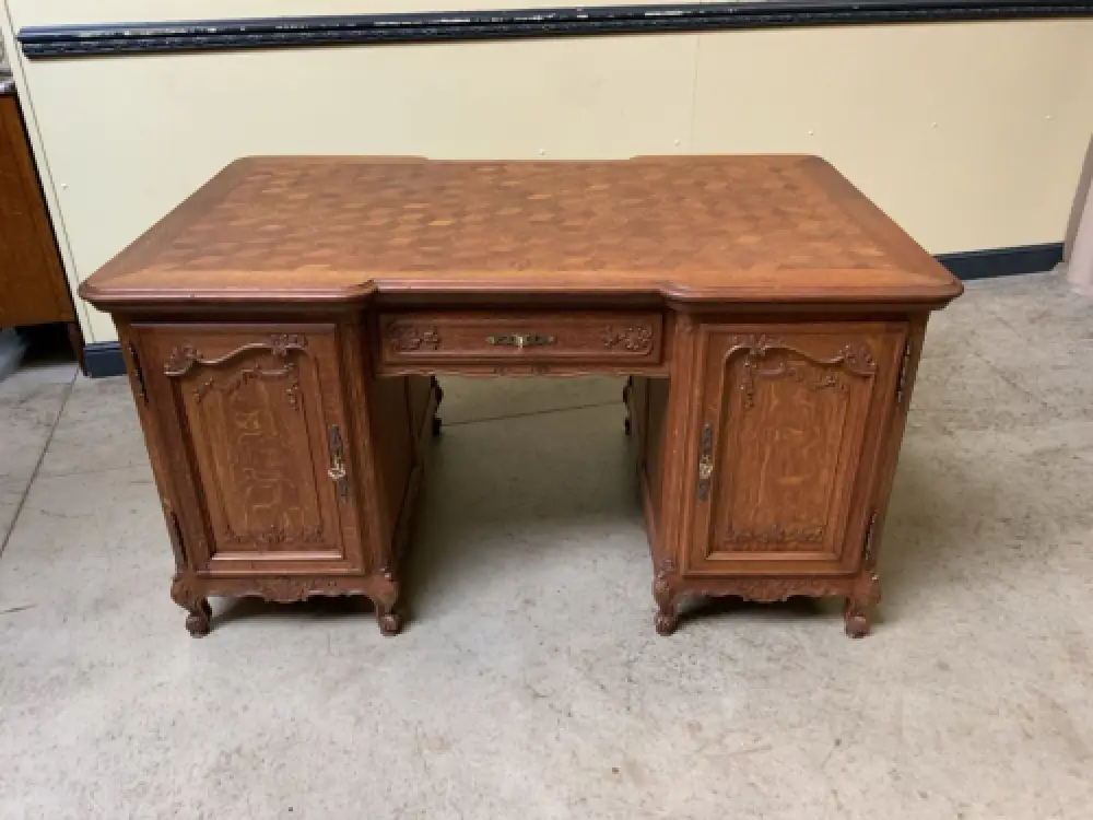 Antik - Doppelseitiger Schreibtisch - Historismus, Louis XV - Lieferung möglich! 19