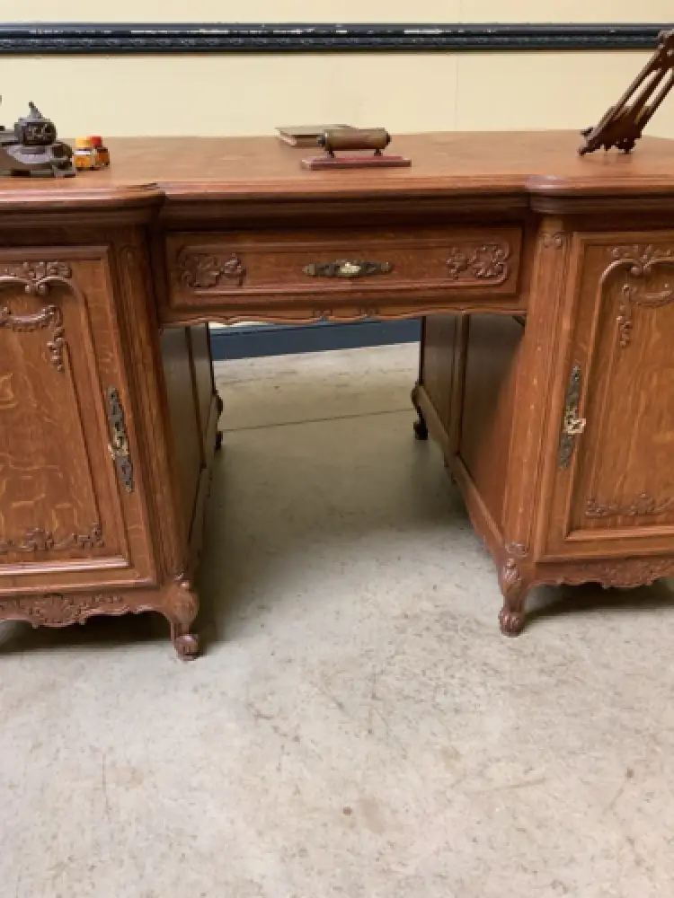 Antik - Doppelseitiger Schreibtisch - Historismus, Louis XV - Lieferung möglich! 22