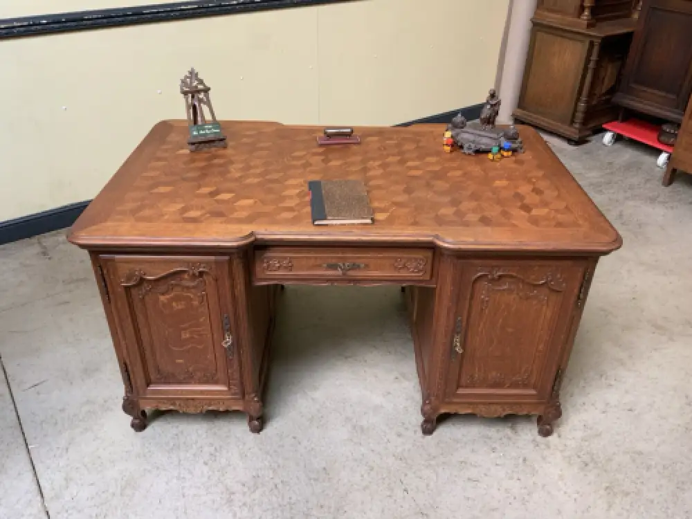 Antik - Doppelseitiger Schreibtisch - Historismus, Louis XV - Lieferung möglich! 3