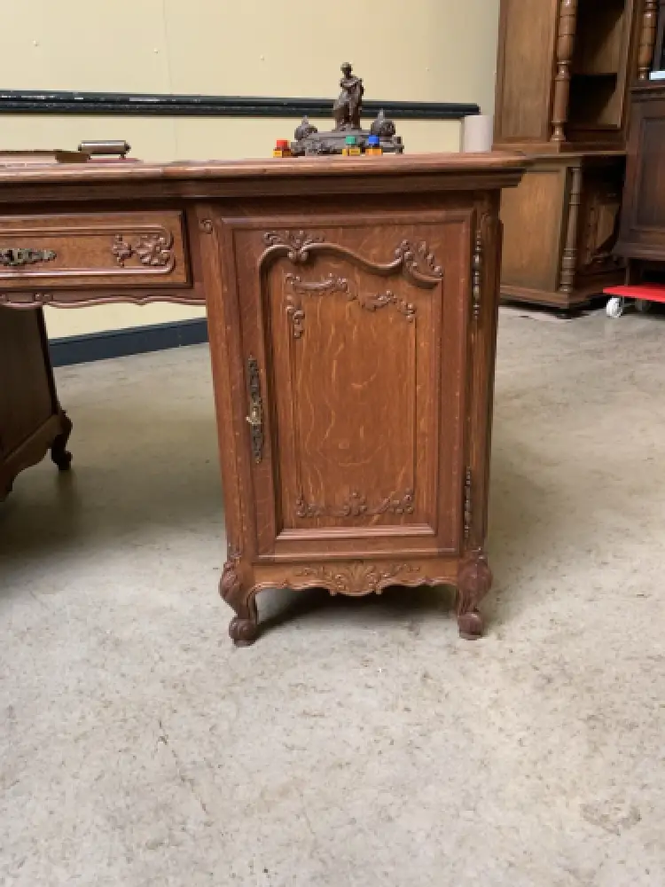 Antik - Doppelseitiger Schreibtisch - Historismus, Louis XV - Lieferung möglich! 7