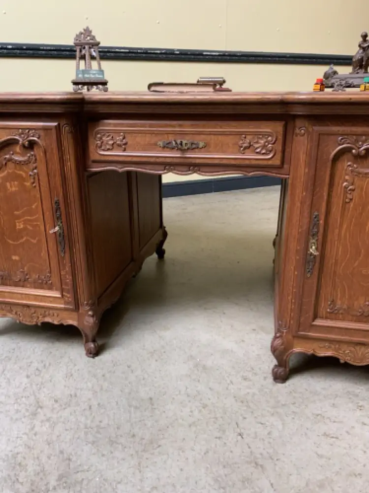 Antik - Doppelseitiger Schreibtisch - Historismus, Louis XV - Lieferung möglich! 8