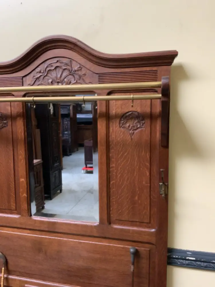 Antike Jugendstil Garderobe - traumhaft schön - Lieferung möglich! 14