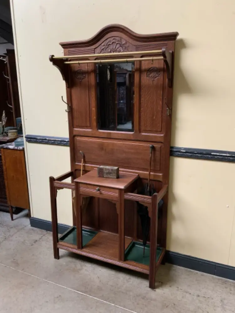 Antike Jugendstil Garderobe - traumhaft schön - Lieferung möglich! 2