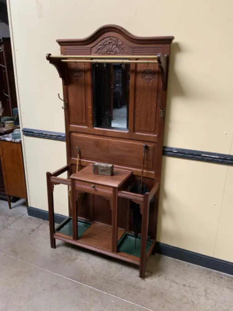 Antike Jugendstil Garderobe - traumhaft schön - Lieferung möglich! 3