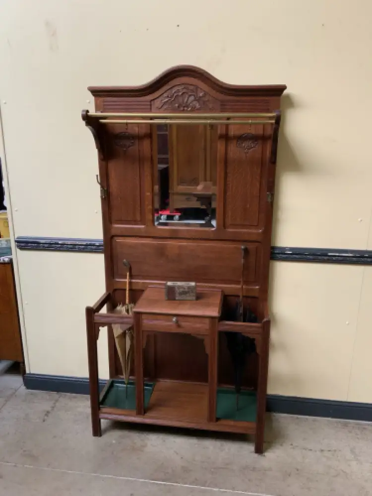 Antike Jugendstil Garderobe - traumhaft schön - Lieferung möglich! 4