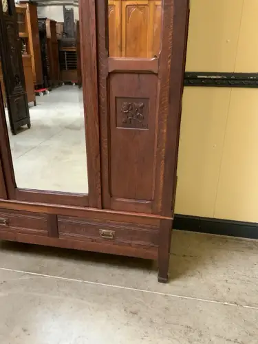 Antik - Kleiderschrank, Wäscheschrank - Jugendstil - Lieferung möglich!