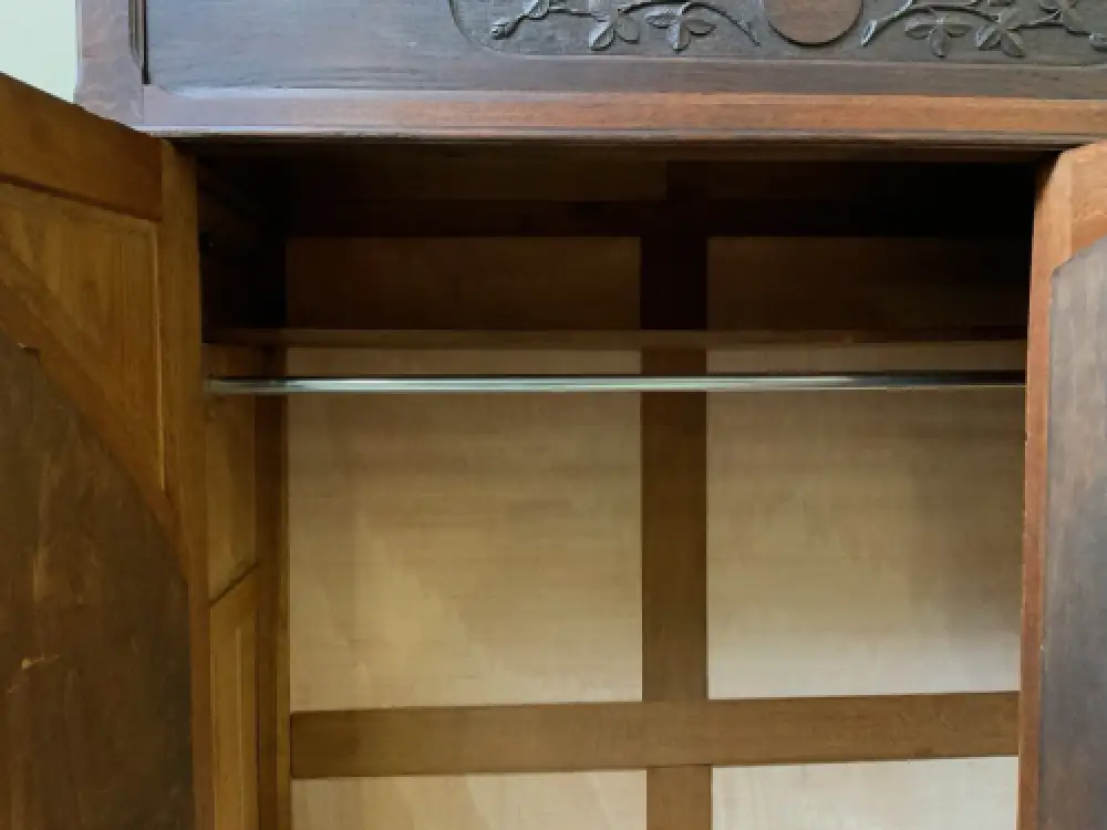 Antik - Nußbaum Kleiderschrank, Wäscheschrank - Jugendstil - Lieferung möglich! 13