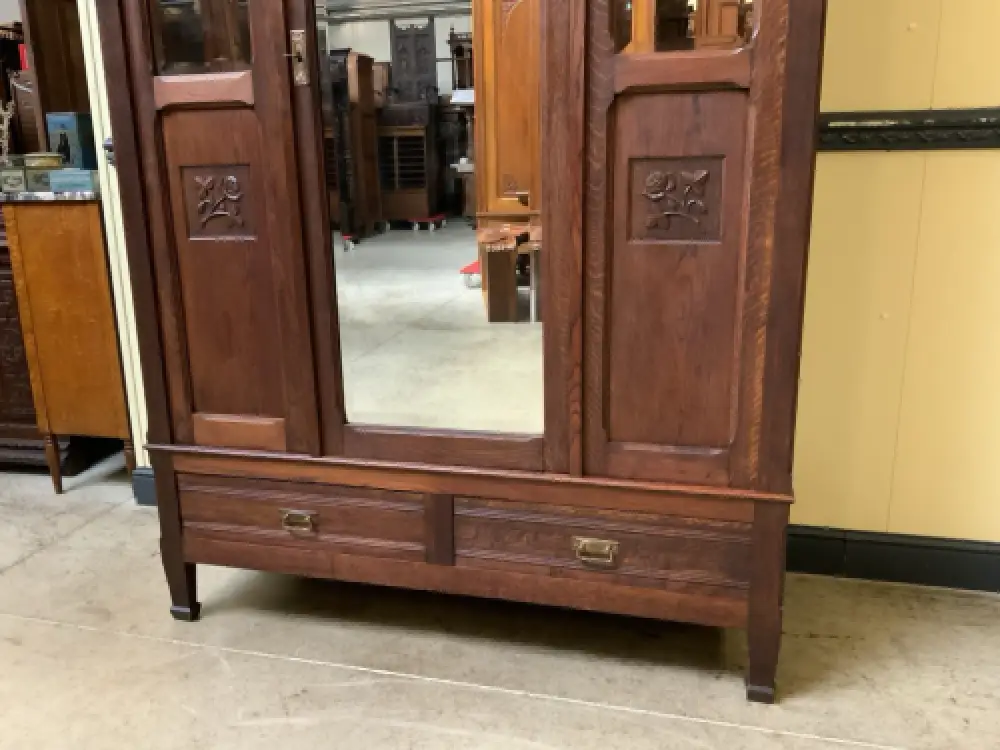 Antik - Kleiderschrank, Wäscheschrank - Jugendstil - Lieferung möglich! 7