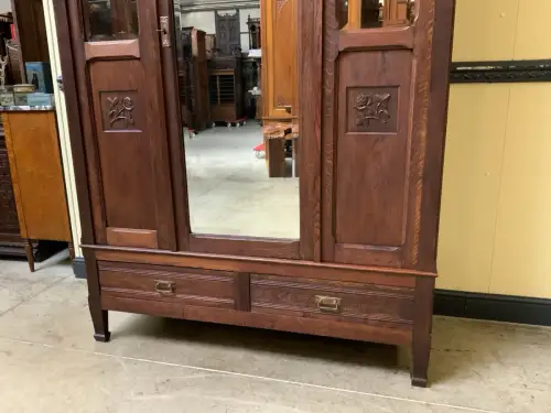 Antik - Kleiderschrank, Wäscheschrank - Jugendstil - Lieferung möglich!