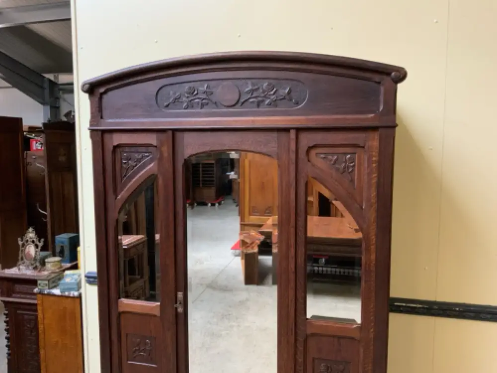 Antik - Kleiderschrank, Wäscheschrank - Jugendstil - Lieferung möglich! 8