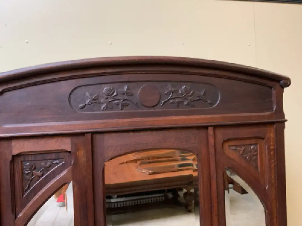 Antik - Nußbaum Kleiderschrank, Wäscheschrank - Jugendstil - Lieferung möglich! 9