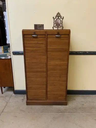 Antiker Rollladen Archiv Schrank - Art Deco - Lieferung möglich!