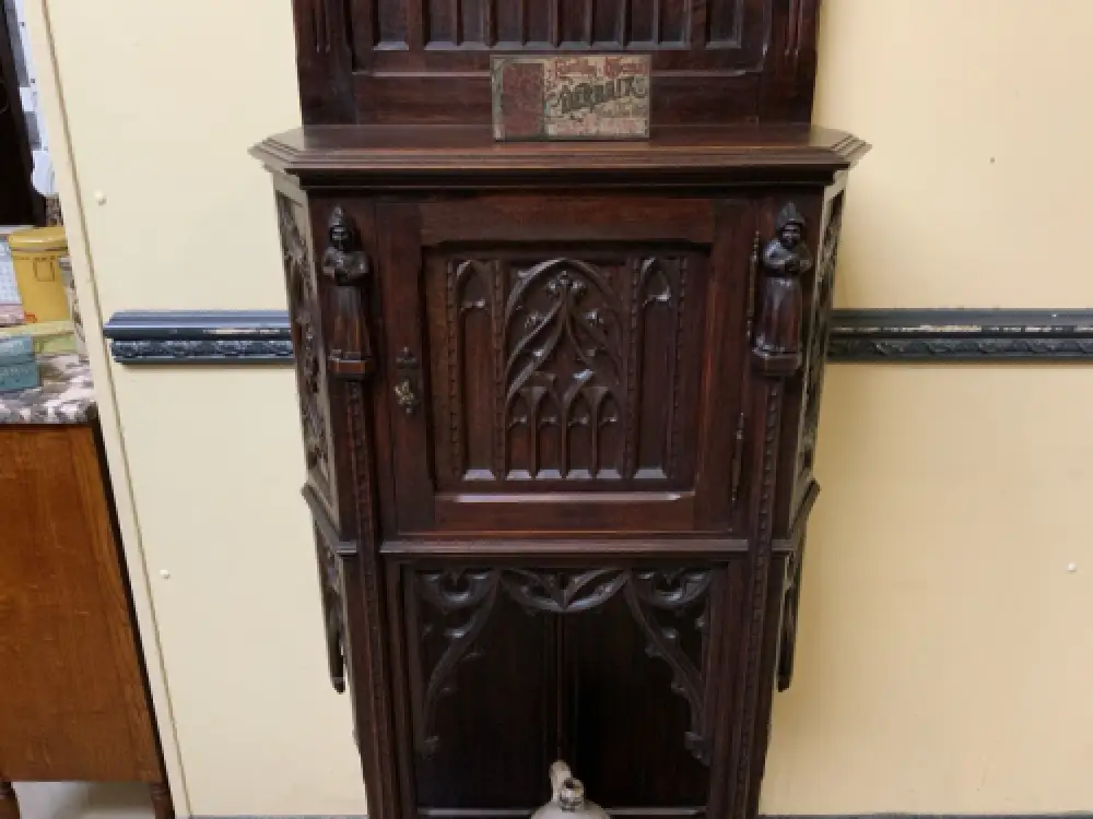 Antik - Vertiko, Anrichte, Pfeilerschrank - Neogotik - Lieferung möglich! 14