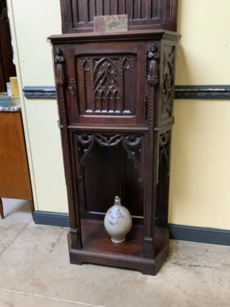 Antik - Vertiko, Anrichte, Pfeilerschrank - Neogotik - Lieferung möglich! 16