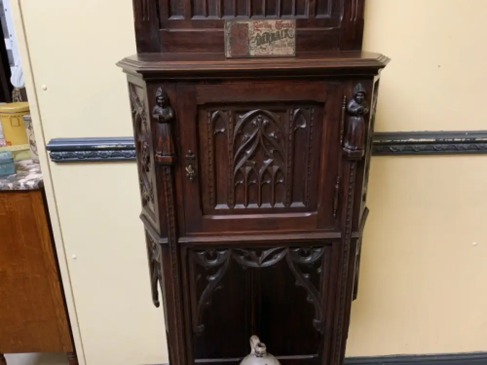 Antik - Vertiko, Anrichte, Pfeilerschrank - Neogotik - Lieferung möglich! 18