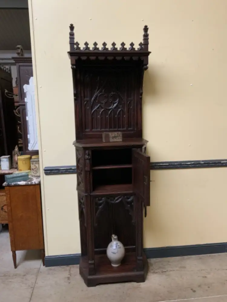 Antik - Vertiko, Anrichte, Pfeilerschrank - Neogotik - Lieferung möglich! 22