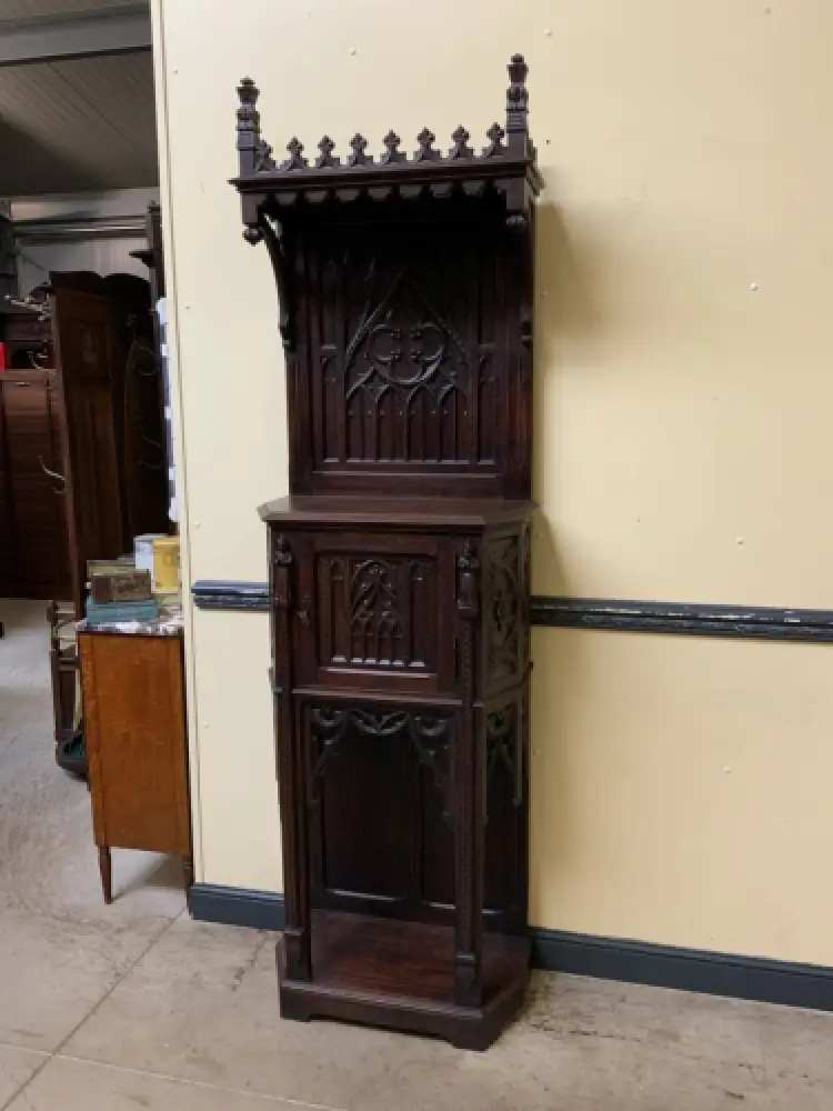 Antik - Vertiko, Anrichte, Pfeilerschrank - Neogotik - Lieferung möglich! 3