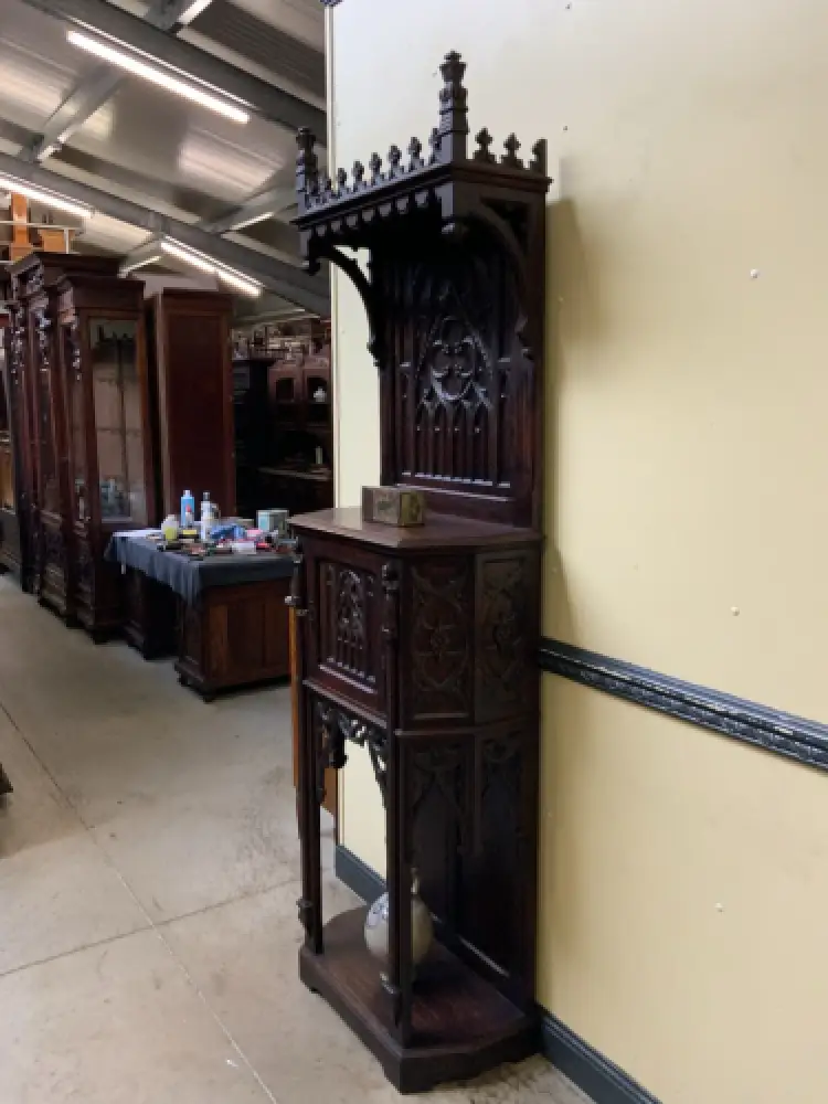 Antik - Vertiko, Anrichte, Pfeilerschrank - Neogotik - Lieferung möglich! 6