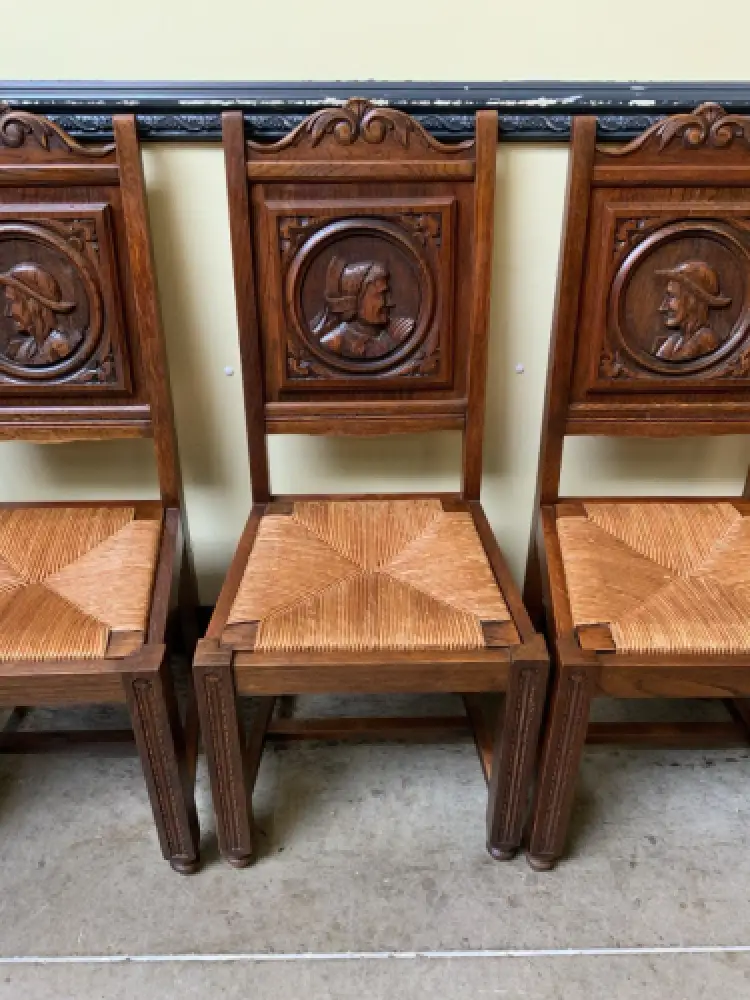 6 antike traumhaft schöne Bretonische Stühle - Lieferung möglich! 12