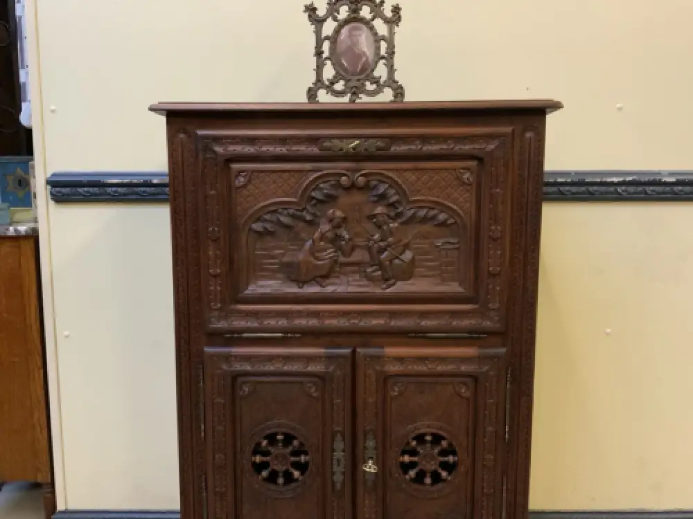 Antiker bretonischer Barschrank, Vertiko - traumhaft - Lieferung möglich! 12