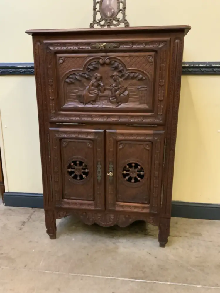 Antiker bretonischer Barschrank, Vertiko - traumhaft - Lieferung möglich! 13